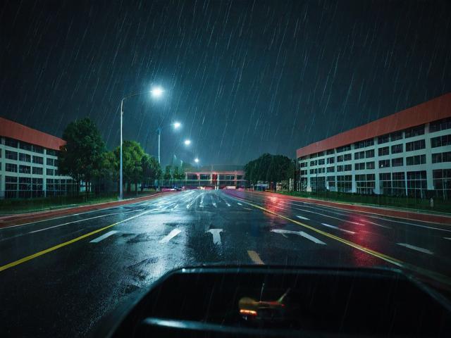 【驾校雨夜,驾校下大雨还练吗】