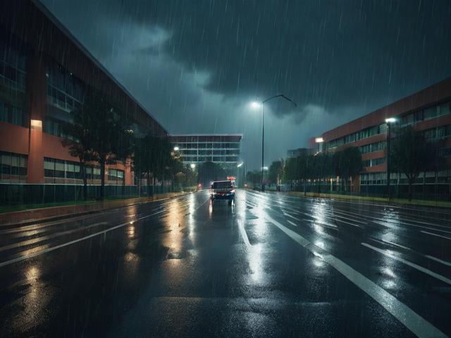【驾校雨夜,驾校下大雨还练吗】