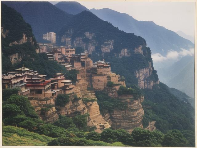 老乐山景区画(老乐山风景图)