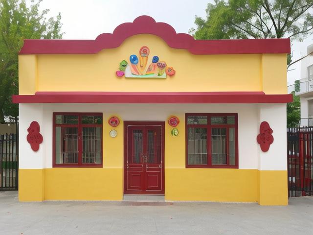 【幼儿园门面,幼儿园门面装饰图片大全】